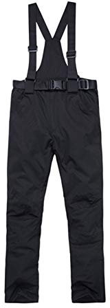 Salopette da neve da uomo – Pantaloni da sci da uomo impermeabili – Salopette da sci invernali con calda imbottitura, pantaloni da snowboard con bretelle regolabili, traspiranti, foderati, pantaloni