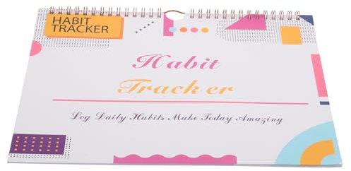 Amosfun Planer Mit Gewohnheitstracker Zieltagebuch Gewohnheitsjournal Habit-tracker-kalender Ohne Datum Gewohnheits-tracker-tagebuch Positive Affirmationen Wanddekoration Lernplaner Papier