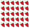 GORGECRAFT 30Stk Künstliche Erdbeere Kleine Lebensechte Frucht Dekorative Kunststoff Simulation Rote Erdbeeren Kunstornament Für Fotografie Requisiten Zuhause Küche Tischdekoration Schrank Party