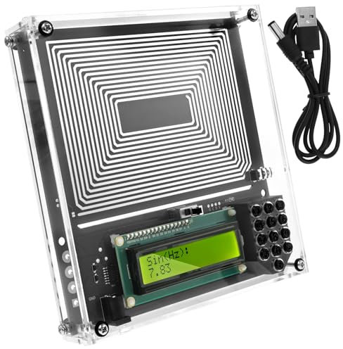 Schumann - Generador de resonancia de ondas de 0,01 Hz a 30000 Hz, generador de onda sinusoidal ajustable, cuadrada e inversa, generador de frecuencia ultra baja de 7,83 Hz con cubierta antipolvo para