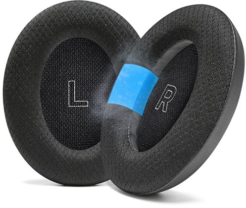 WC Freeze QC Ultra - Almohadillas de Repuesto de Gel refrescante para Auriculares Bose Quietcomfort Ultra, Fabricadas por Wicked Cushions | Tejido Transpirable y Extra Grueso | Black