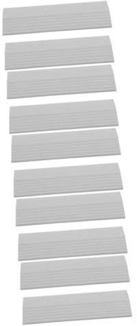 Anneome 10 Pcs Step Mat Ramps for Cars Vacuum Shed Ramps Entry Ramp Door Ramp Threshold Wheelchair Sweeping Robot Ramp Cushion Transition Strips Threshold Rampss Doorways Ramp Grey Plastic