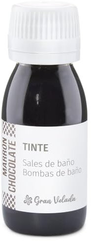 Tinte Líquido Marrón Chocolate para Bombas de Baño y Sales Aromáticas | Dulce y Acogedor | Ideal para Crear Ambientes Naturales | Botella con Tapón Gotero | 250 ml