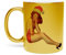 Fabulous Mug Doré en Céramique Chromé - Pin Up De Noel Vintage Retro Mere Noel 60's - 325 ml