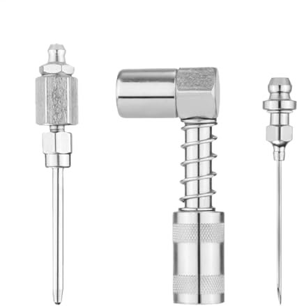 Needle Grease Fitting, Grease Adapter Kit, Stainless Steel Grease Fittings, Grease Adapter, Portable Needle Tip Adapter, Needle Tip Grease Adapter, Grease Fitting Adapter