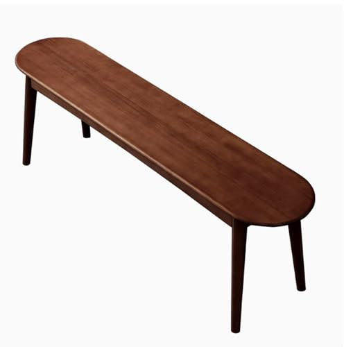 WXZXWXZX Sitzbank Esszimmer Hocker Holzbank Küchenbank Bank Flur Eckbank Esszimmer Bettbank Essbank Garderobenbank Bench für Garderobe Küche Wohnzimmer Eingang Schlafzimmer(Walnut Color,100cm(39in))