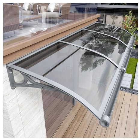 Terrassenüberdachung für Regenrinnen UV Schneeschutz 60cm x 440cm