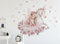 Wandaufkleber Einhorn Wandbild I Kinderbilder Junge Kinderzimmer Mädchen Aufkleber Osomhome (Einhorn + Ballerina, XL)