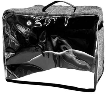 HLIWS 1Pcs Toaster Cover - 35x35x25cm, Toaster Dust Cover, Oxford Fabric, Grey, Waterproof and Dustproof, Kitchen Small Appliance Covers, for Most Small Appliances