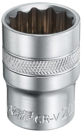 sourcing map Douille à cannelure métrique 12 pans de 20 mm de long 38 mm