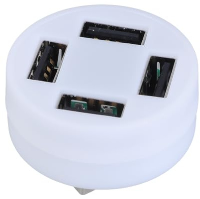 USB Male to 4 Port USB Female Charging Hub features LED for charging and power charger LED