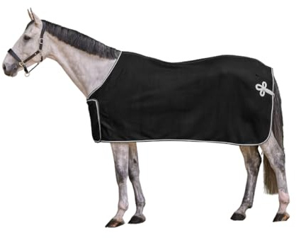 Economic Fleece Sponsorendecke, schwarz, 155cm
