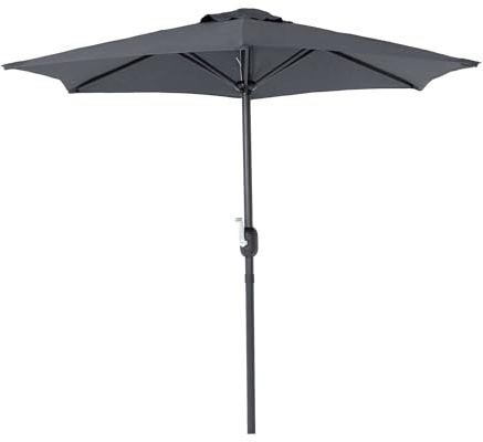 WERKA PRO Parasol Droit Gris Anthracite Ø 2m