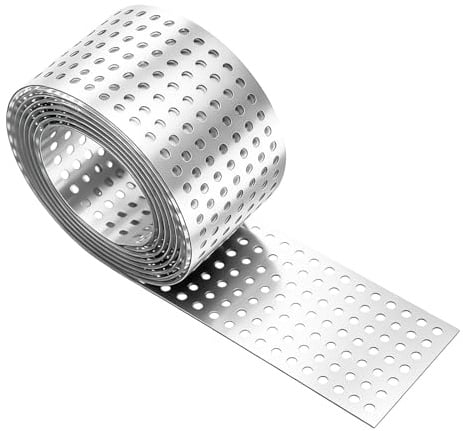 Grille de gouttière en aluminium : 8 cm x 7 m argent Grille d'aération fiable, grille de protection anti-oiseaux durable, grille de gouttière polyvalente en PVC pour applications de gouttières et de