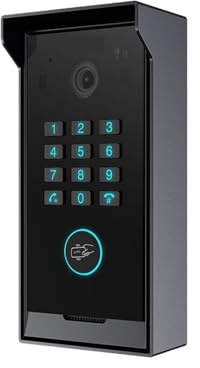CCZRD HD Video Intercom With Numeric Keypad Waterproof Outdoor Indoor Door Phone Support Night Vision & Remote Access Range of Household Environments