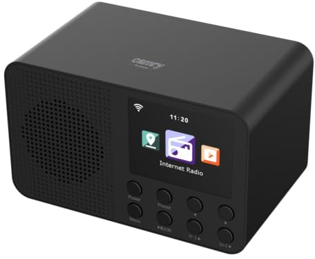 Camry CR 1918 Internet Radio WiFi – Internetradio mit Bluetooth, WLAN, Farbdisplay und Radiowecker für Küche, Schlafzimmer und Büro