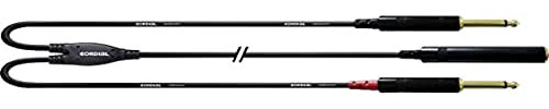 Cordial CFY 0,3 KPP - Cable para instrumentos (jack 6,3 mm, mono, stereo, hembra, acodado)