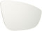 Van Wezel 5849838 Spiegelglas, Außenspiegel, Weiß