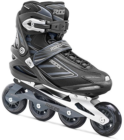Roces Herren Inlineskates Izi Spokey-400799 01-Rollen, Mann R.42, Schwarz/Silber, 42