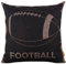 LINKWELL Kissenbezug, Motiv: American Football, 45,7 x 45,7 cm, Vintage-Stil, Schwarz