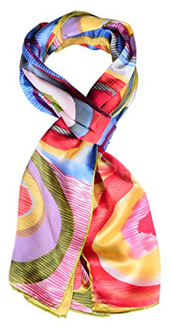 Salutto Van Gogh Schal für Damen, 100 % Seide, bemalt, 21, Einheitsgröße