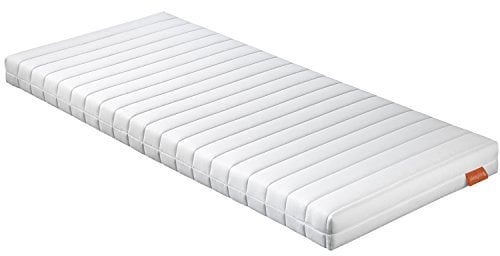 sleepling Matratze 140 x 200 x 11 cm, Rollmatratze Gästematratze, Komfortschaummatratze, Made in EU, Bezug waschbar, Ökotex 100, Härtegrad 2, weiß