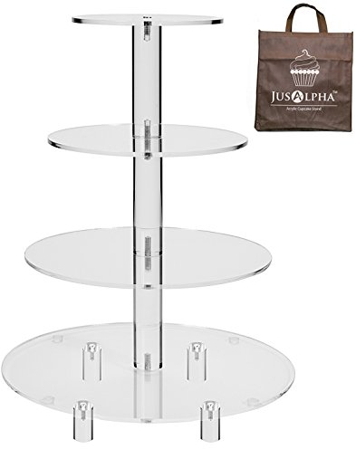 4-Tier Acrylglas Runde Stand-Cupcake Etagere (größere Version 4 Stufe)
