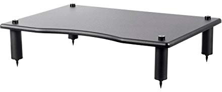 Monolith 124795 Soporte para Amplificador/componente, 23.8 x 16.7 x 4.7 Pulgadas, Compatible con Bose, Polk, Sony, Yamaha, Pioneer Negro