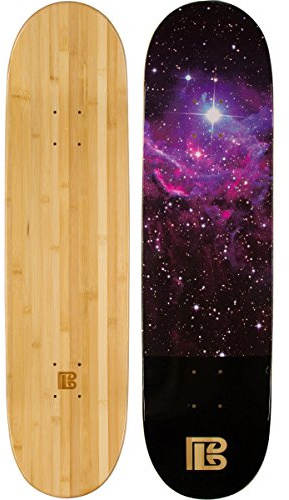 Bambus Skateboards Graphic Skateboard-Deck – mehr Pop, Leichter und stärker, hält länger als die meisten Decks, 7.75