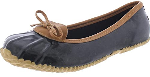 London Fog Webster Damen-Regenschuh, schwarz, 43 EU
