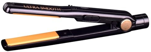 Cricket Ultra Smooth Mini Flat Iron Hair Straightener - Ceramic Plates Infused with Argan Oil & Keratin Protein - Fast Heat Up to 392°F - Travel-Friendly Design - Automatic Shut-Off - Black