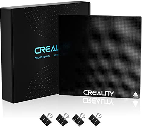 Mefine Ender 3 Glass Bed Upgraded 3D Printer Tempered Glass Plate Build Surface for Ender 3/Ender 3 Pro/Ender 3 V2/Ender 5/Ender 5 Pro/Ender 3 S1, 235x235x4mm