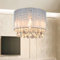 Depuley LED Kristall Hängelampe, Höhenverstellbar Hängeleuchte Rund, Modern Kronleuchter, LED Pendelleuchte Crystal Lüster, Max. 60 Watt (Glühbirne Nicht Enthalten)