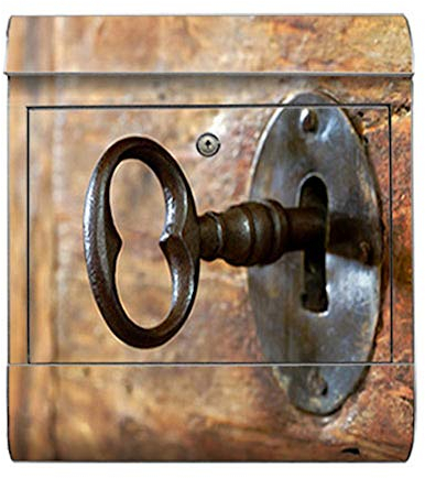 motivX-Ideenwerkstatt Briefkasten Kombi Wandbriefkasten mit Motiv Schloss Antik