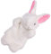 Tomaibaby White Rabbit Hand Puppet, Cute Plush Bunny Puppet Toy, Finger Puppets for Toddlers Role Play Nursery Rhyme Puppets Easter Party Favors