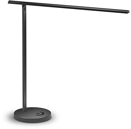 meross Smart LED Schreibtischlampe mit Sprachsteuerung, App Steuerung, Dimmbare Leselampe, Tageslichtlampe für Schreibtisch, Nachttisch, kompatibel mit HomeKit, Alexa, Google und SmartThings, Schwarz