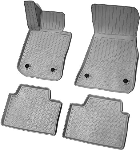 Recambo 3D Gummi Fußmatten kompatibel für BMW 3er G20 | G21 | BJ ab 2019> | Auto Gummimatten | Passgenau | mit Rand | grau