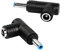 RIIEYOCA Adattatore di alimentazione CC, adattatore CC con angolo di 90 gradi da 4,5 mm x 3,0 mm maschio a 5,5 mm x 2,5 mm femmina convertitore accoppiatore jack per laptop (2 pezzi)