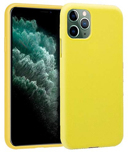 Cool Silicone Case for iPhone 11 Pro MAX (Yellow)