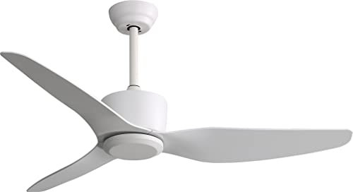 bimar VSP1320 Wi-Fi Ventilatore da soffitto Ø 132 cm con 3 Pale in ABS, Timer, Ventilatore con Telecomando, App e Controllo Vocale, Motore Silenzioso