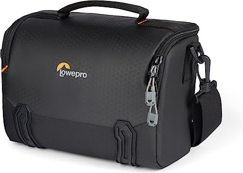 Lowepro Adventura Sh 140 III, Camera Shoulder Bag With Adjustable/Removable Shoulder Strap, Bag For Mirrorless Camera, Compatible With Fujifilm Xt200, Canon M50 Mii, Eos R10, Nikon Z50, Black