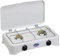 Parker Fornello A Gas Metano 2 Fuochi per Uso Esterno con Coperchio - Mod 5326CBm