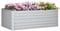 Outsunny Raised Beds for Garden, Galvanised Steel Outdoor Planters with Multi-reinforced Rods for Vegetables, Plants, Flowers and Herbs, 180 x 90 x 59 cm, Light Grey