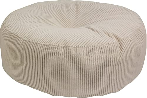 Fluss Schlaf Hocker Rundhocker Roller Cord 47x20 (beige)