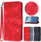 Bxithnr® Handyhülle für Google Pixel 4A 5G, Premium Leder Handy Klappbare Stoßfeste Brieftasche Flipcase Cover [Standfunktion] [Kartenfächern] Schutzhülle Tasche für Pixel 4A 5G Hülle - Rot