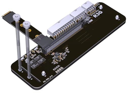 JMT m.2 m Key nvme Soporte de Tarjeta gráfica Externa 64gbs Banda de Velocidad Completa PCIe 4.0 X4 Cable de elevación r43sg actualizado para Tarjetas gráficas Superiores a 1660 (50CM K43SG)