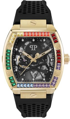 Philipp Plein Herren Uhr Automatik $KELETON PWBAA1623 Silikon