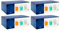 ACAN Tradineur - Pack de 4 Caja de 6 vasos Modelo Bodega - Capacidad de 345 ML - Fabricado en Vidrio Resistente - Apto para lavavajillas - Tamaño aprox: diámetro 8,5 x 9 cm - 24 Uds Total.