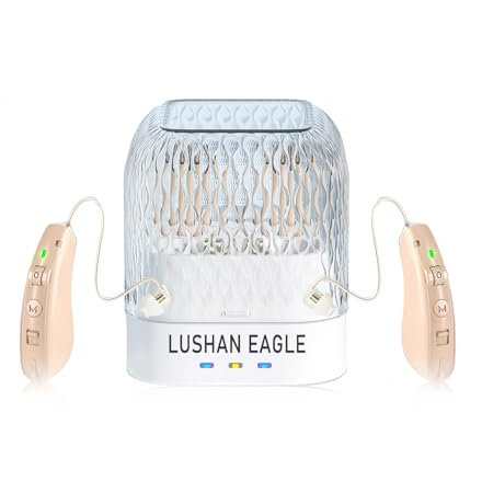 LUSHAN EAGLE Auriculares amplificados amplificador recargable sonido claro reducción de ruido inteligente Abordar la pérdida auditiva Un buen ayudante para las personas mayores.