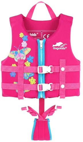 Gogokids Kinder Schwimmweste Float Jacket – Kleinkind Badeanzug Assist Bademode Schwimmtraining Auftrieb Badeweste Neopren SchwimmwesteN für 2–9 Jahre 15-35kg